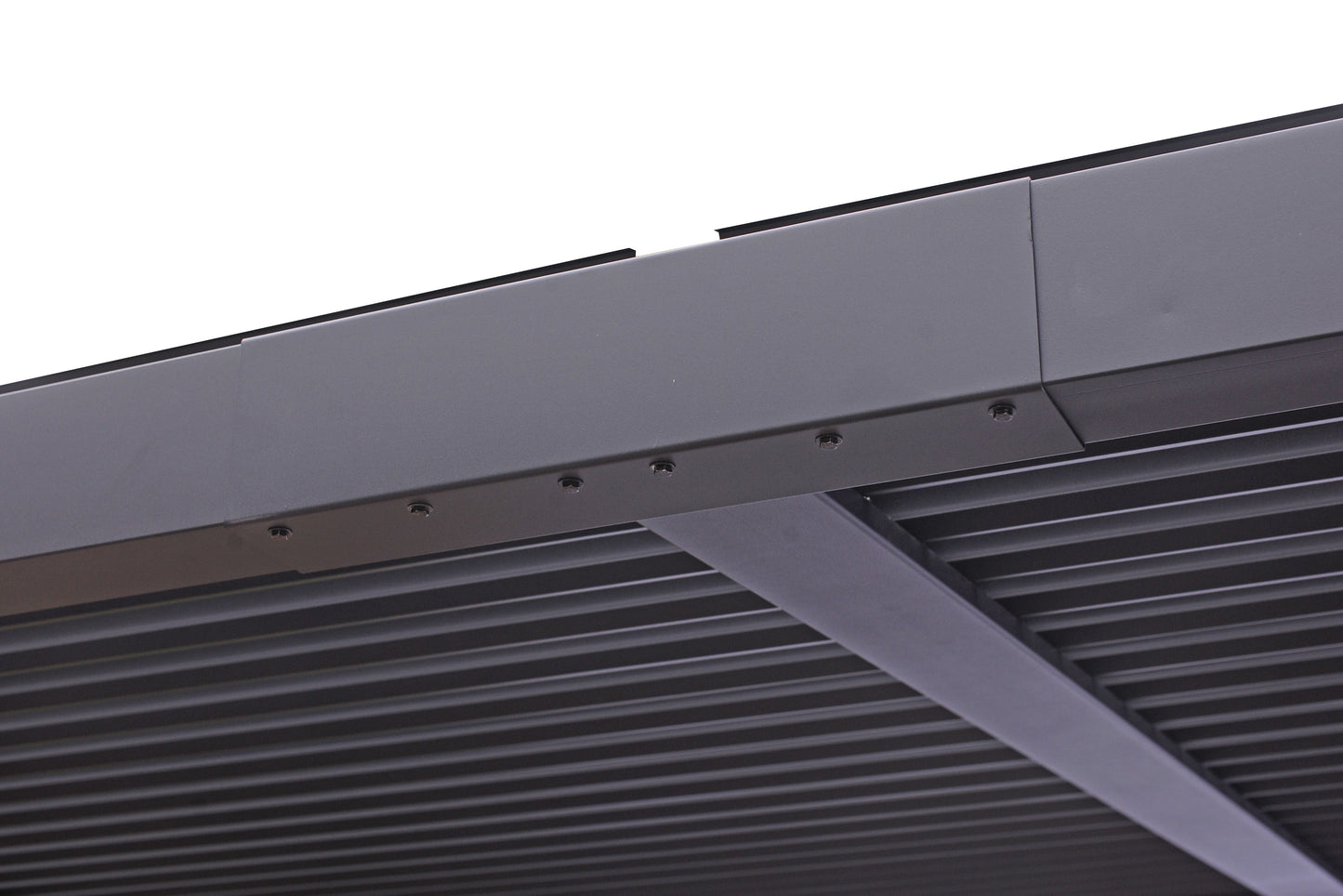 GazeboMate 3M x 3M Wall Mounted Aluminium Louvre Gazebo