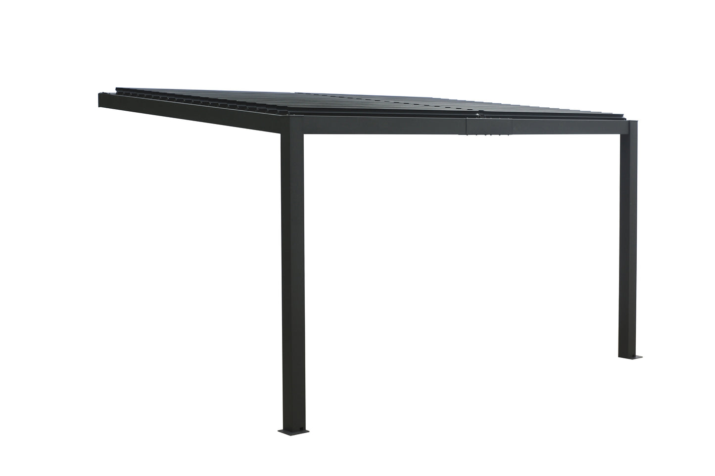 GazeboMate 3M x 3M Wall Mounted Aluminium Louvre Gazebo