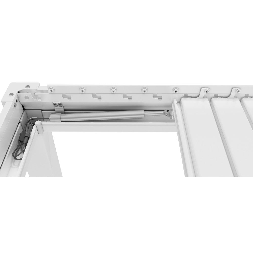 GazeboMate Monument 3M x 6M Semi Permanent Louvered Gazebo Aluminium Pergola Monument Heavy Duty Wind Resistant