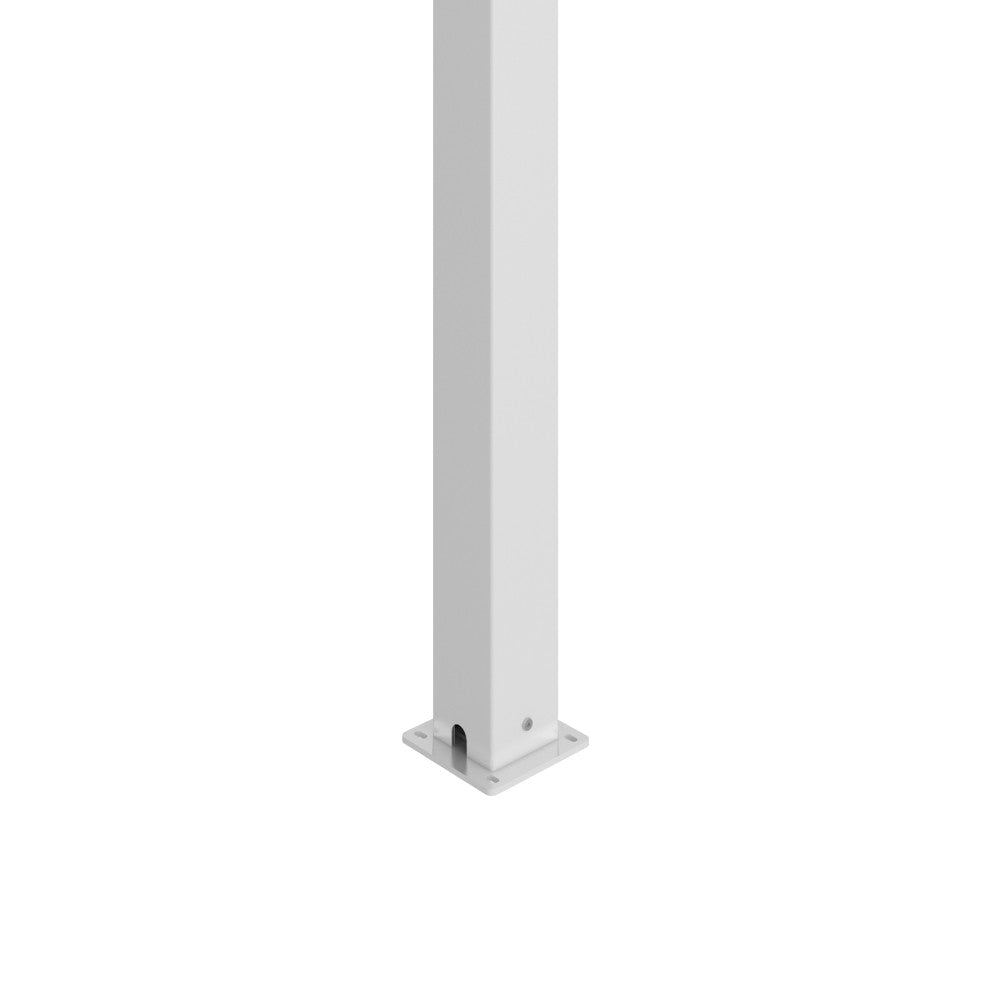 GazeboMate White 3.6M x 7.2M Semi Permanent Louvered Gazebo Aluminium Pergola Monument Heavy Duty Wind Resistant