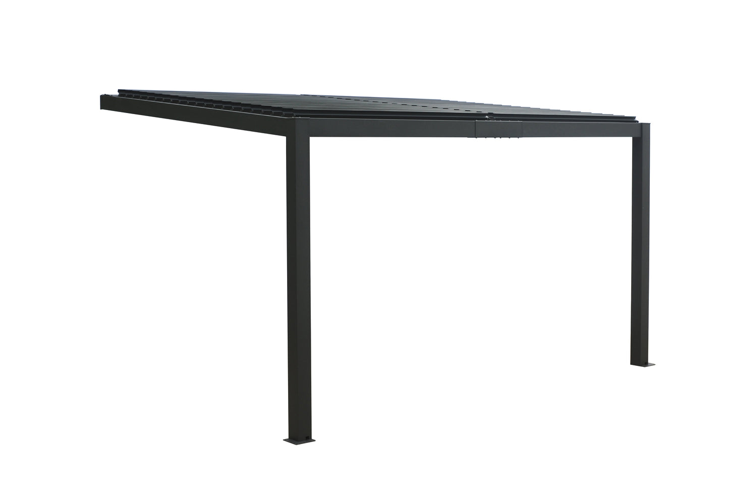 GazeboMate 3M x 3M Wall Mounted Aluminium Louvre Gazebo