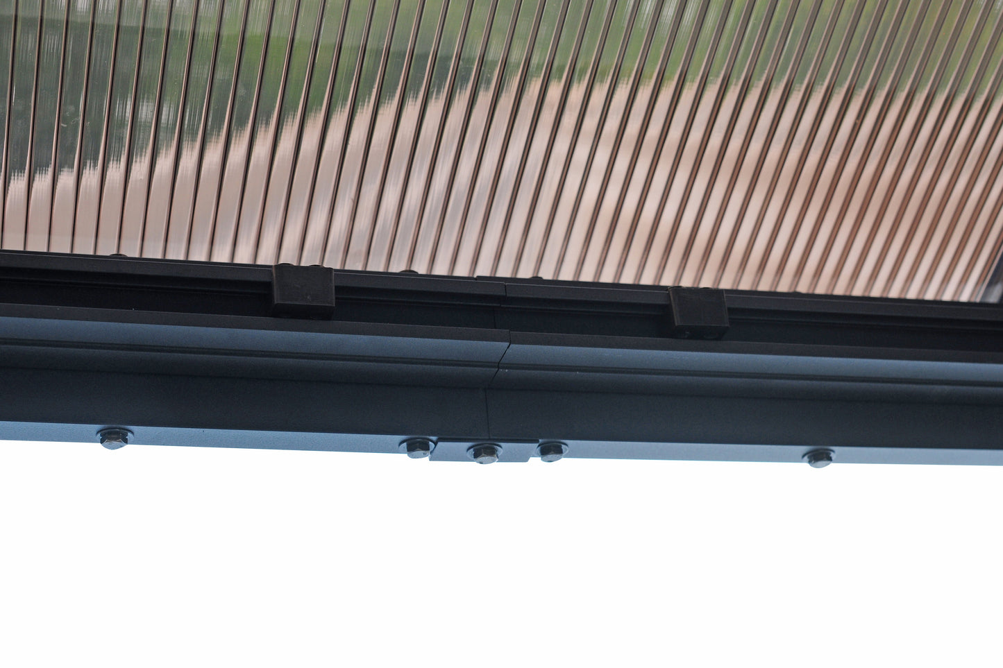 Elite Aluminium Black PC Garden Sunroom House 3x3.65m With window screen Polycarbonate Board roof