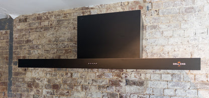 Grill King 120CM Commercial BBQ Rangehood Black Stainless Steel