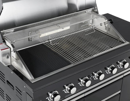Grill King Kingsley 6 Burner + Wok BBQ Module - LPG Inc Rotisserie & BBQ Cover