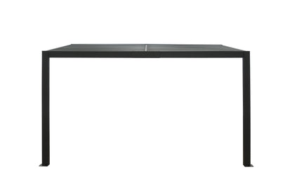GazeboMate 3x4M Wall Mounted Louvered Gazebo Aluminium Pergola Monument Heavy Duty Wind Resistant