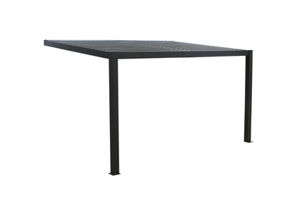 GazeboMate 3x4M Wall Mounted Louvered Gazebo Aluminium Pergola Monument Heavy Duty Wind Resistant