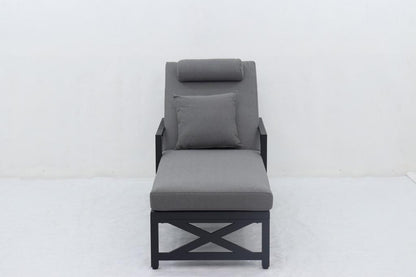 Sunlounge Pro: Black Aluminium Executive Edition