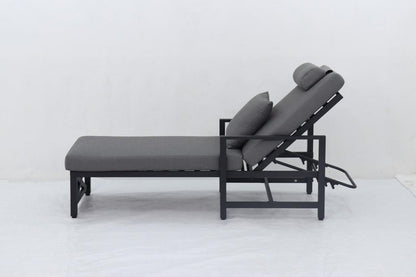 Sunlounge Pro: Black Aluminium Executive Edition