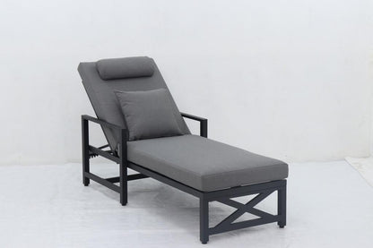 Sunlounge Pro: Black Aluminium Executive Edition