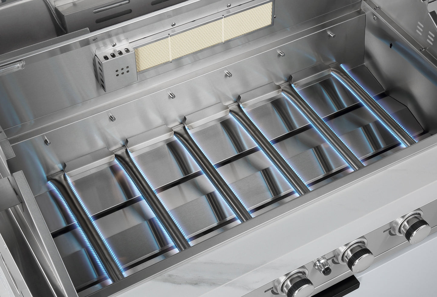 Rockpool Black 6 Burner Non Wok BBQ Module - LPG Plug Play, Rotisserie & Cover Included.